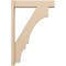 Ekena Millwork 5 1/2-in W x 24-in D x 36-in H Balboa Block Rough Cedar Woodgrain TimberThane Outlooker, Primed Tan OUTUR055X24X36BOA44RCPR - alternate 2